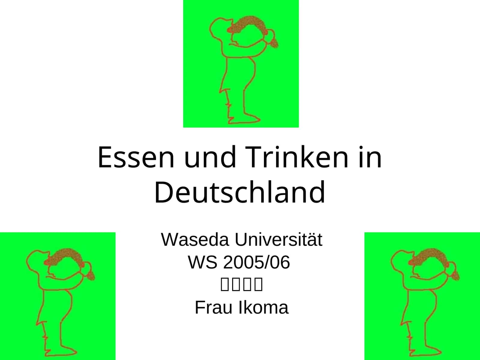 Essen und Trinken in Deutschland 1