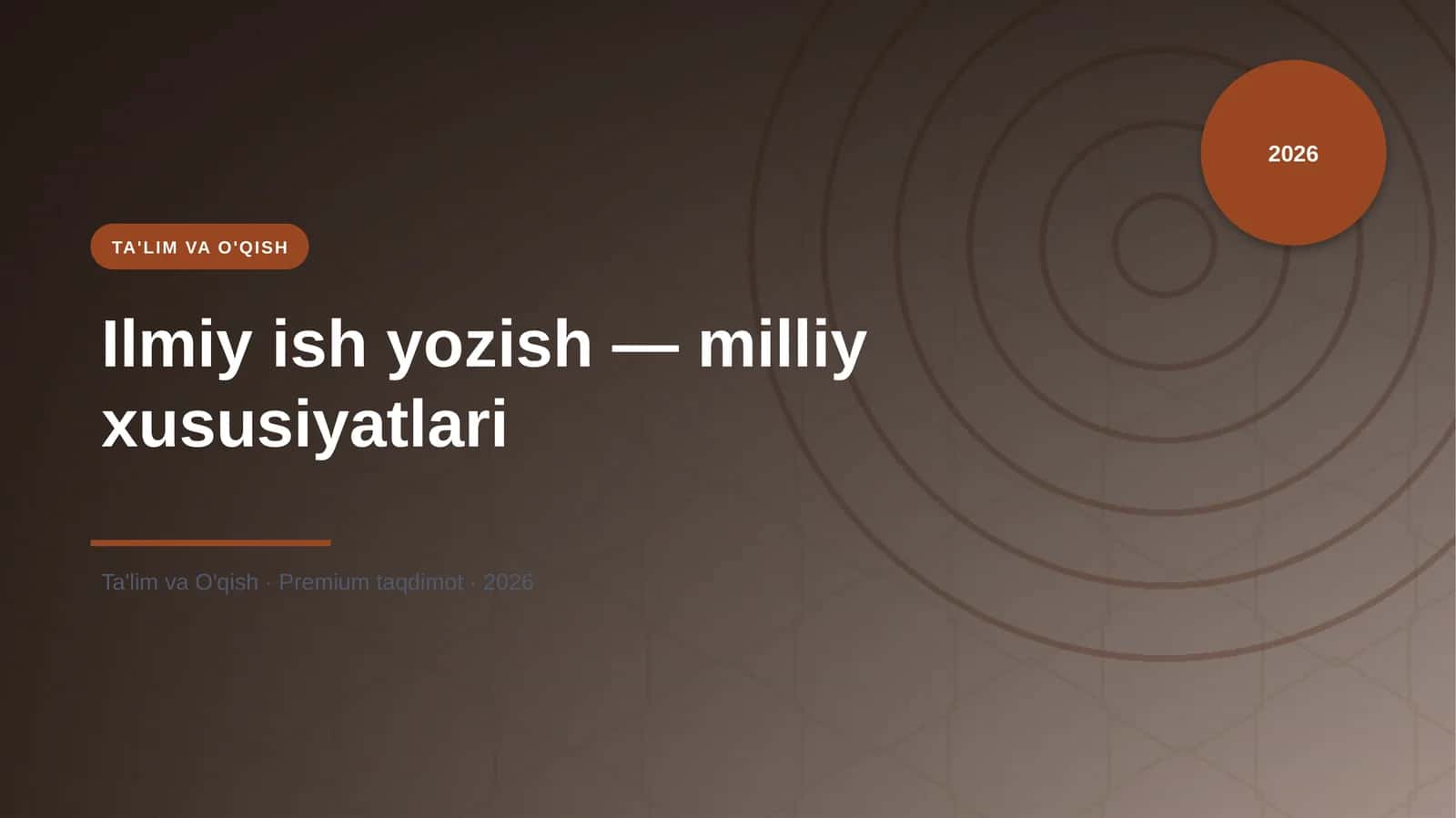 Ilmiy ish yozish — milliy xususiyatlari 1