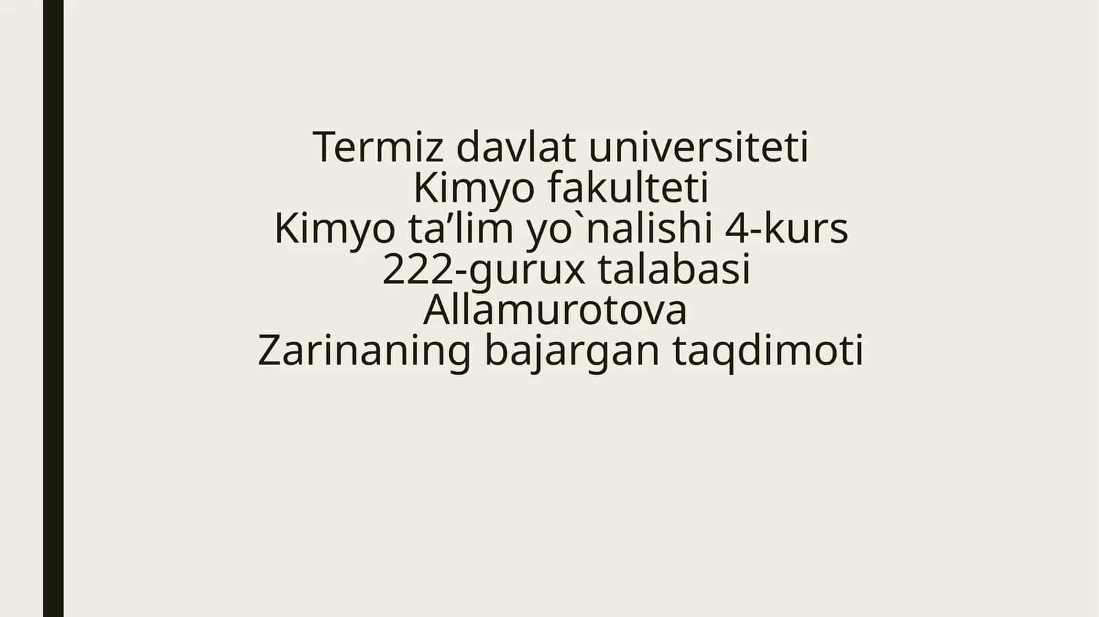Kimyota’lim yo`nalishi 1