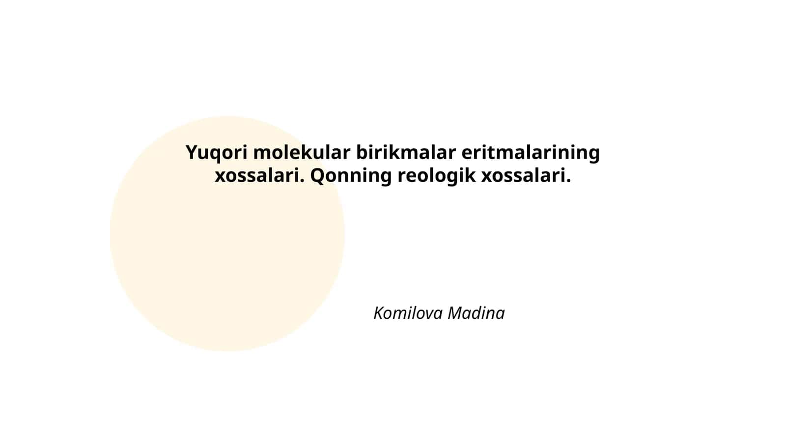 Yuqori molekular birikmalar eritmalarining xossalari 1
