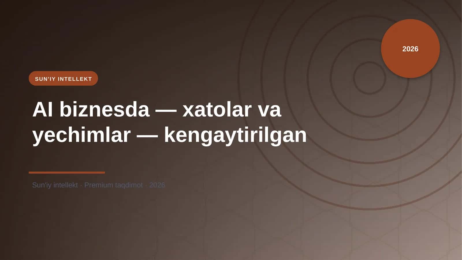 Sun'IY INTELLEKT 1
