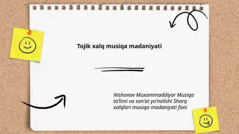 Tojik xalq musiqa madaniyati 1