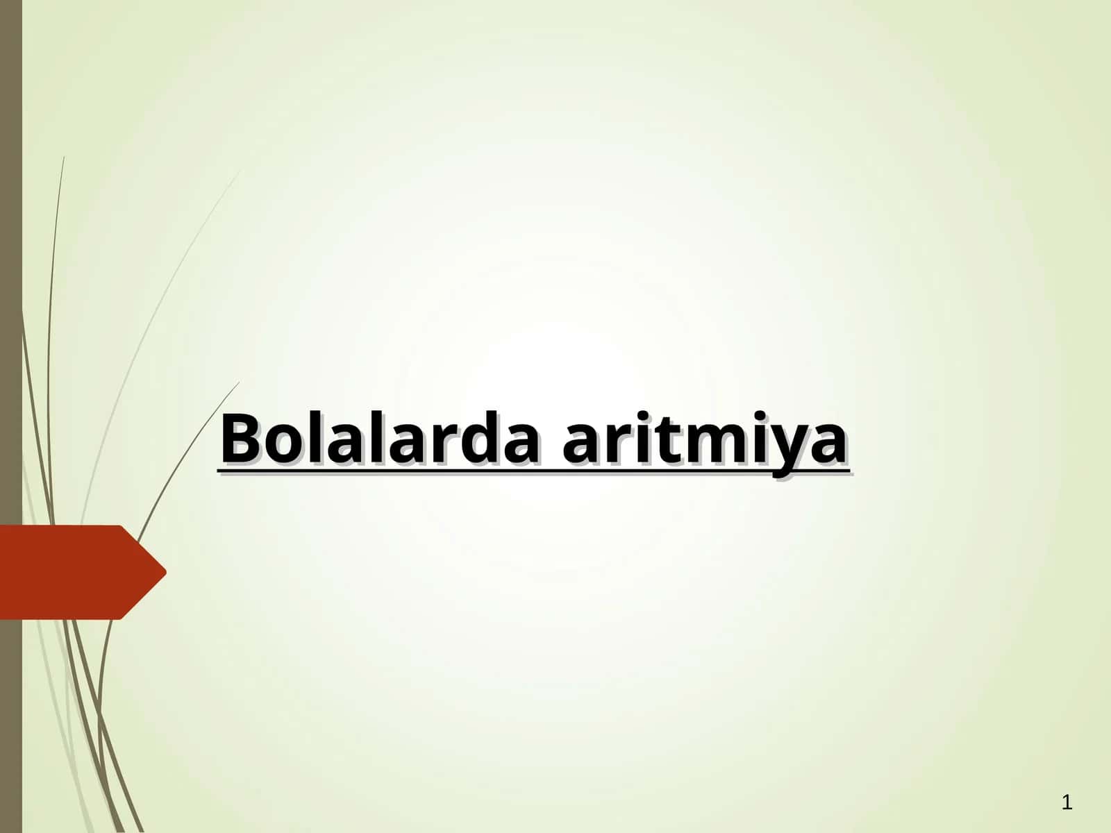 Bolalardaaritmiya 1