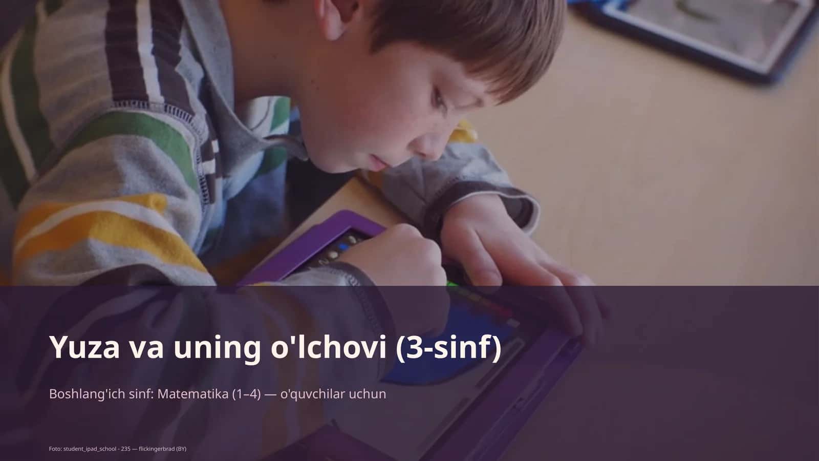Yuza va uning o'lchovi (3-sinf) 1