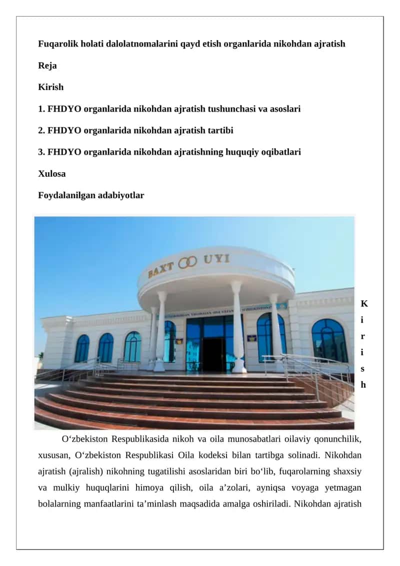 Nikohdan ajratish organlarida 1