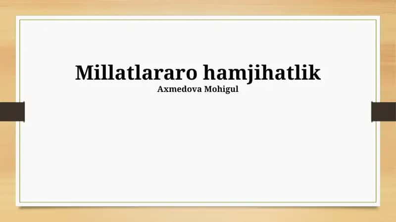 Etnoslararo totuvlik 1