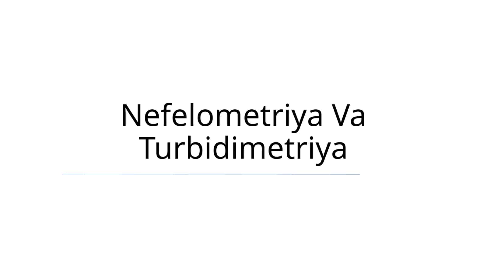 Nefelometriya Va Turbidimetriya 1