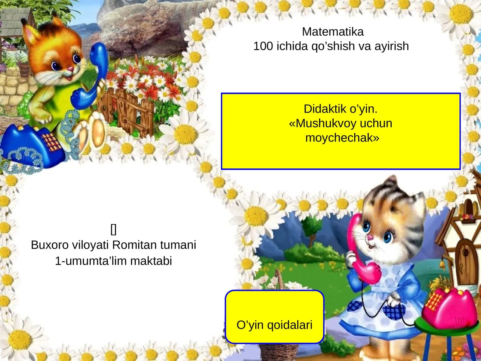 100 ichida qo’shish va ayirish 1