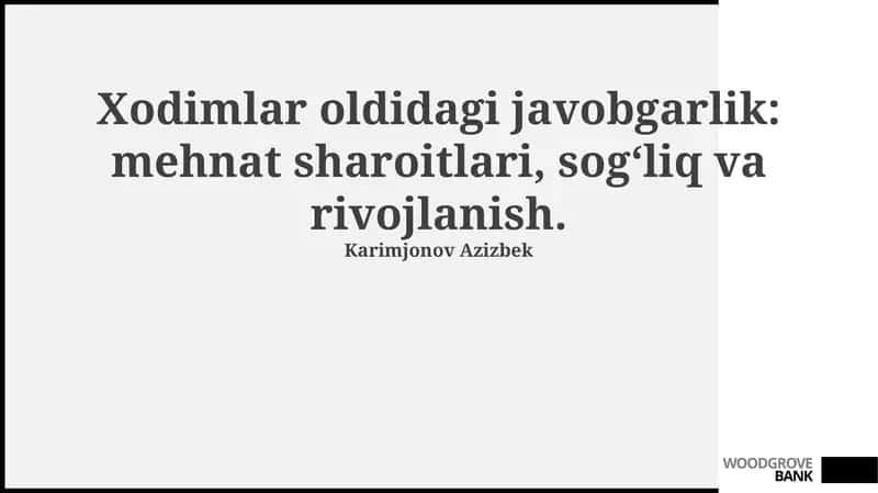 Ish sharoitlari va xavfsizlik protokollari 1