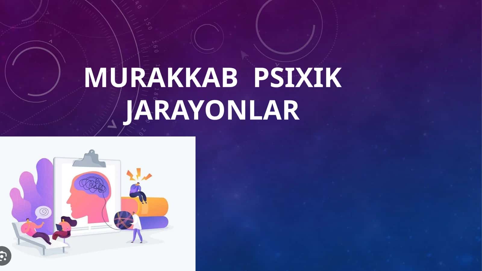 Murakkab psixik  jarayonlar 1