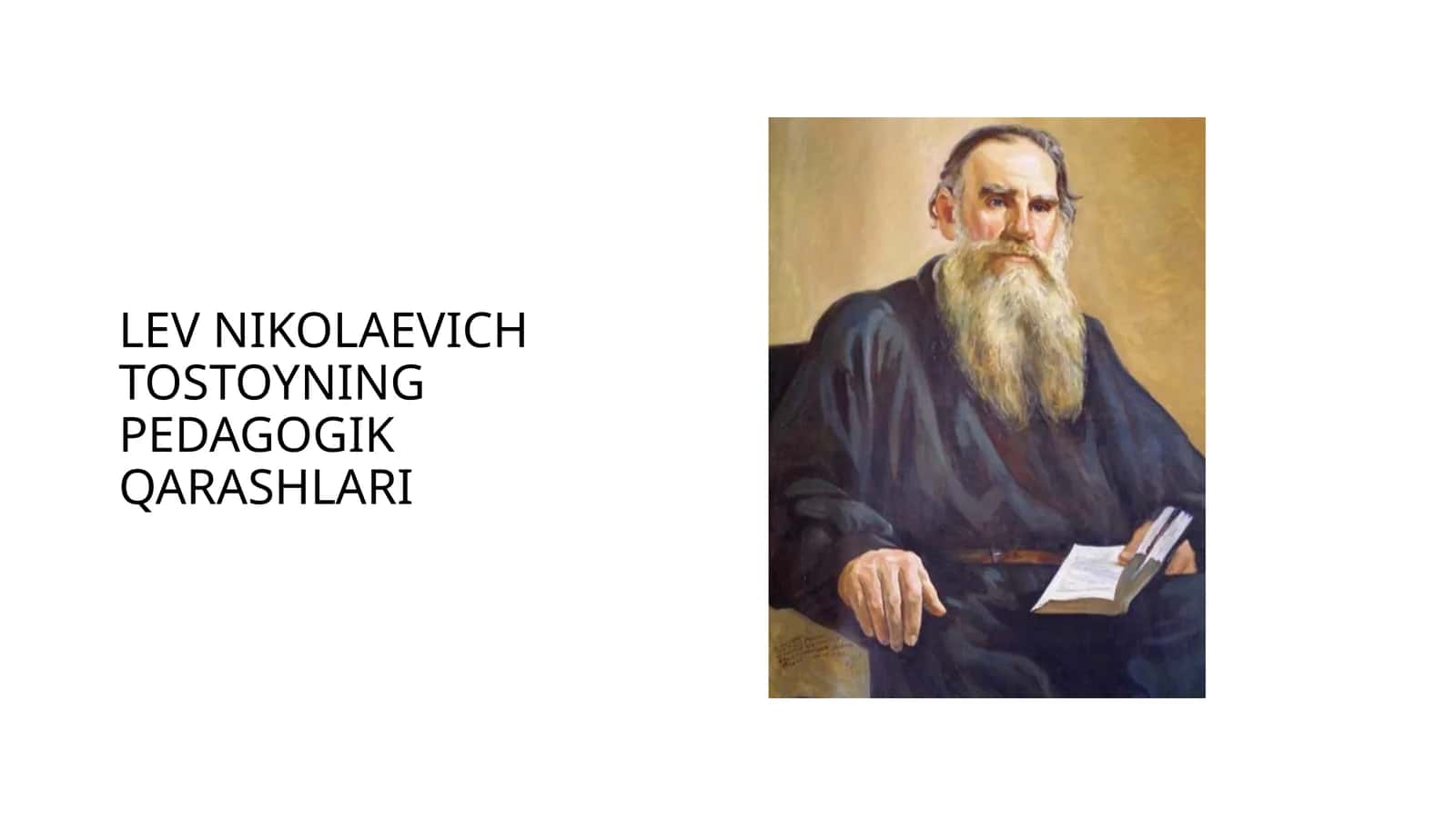 LEV NIKOLAEVICH TOSTOYNING PEDAGOGIK QARASHLARI 1