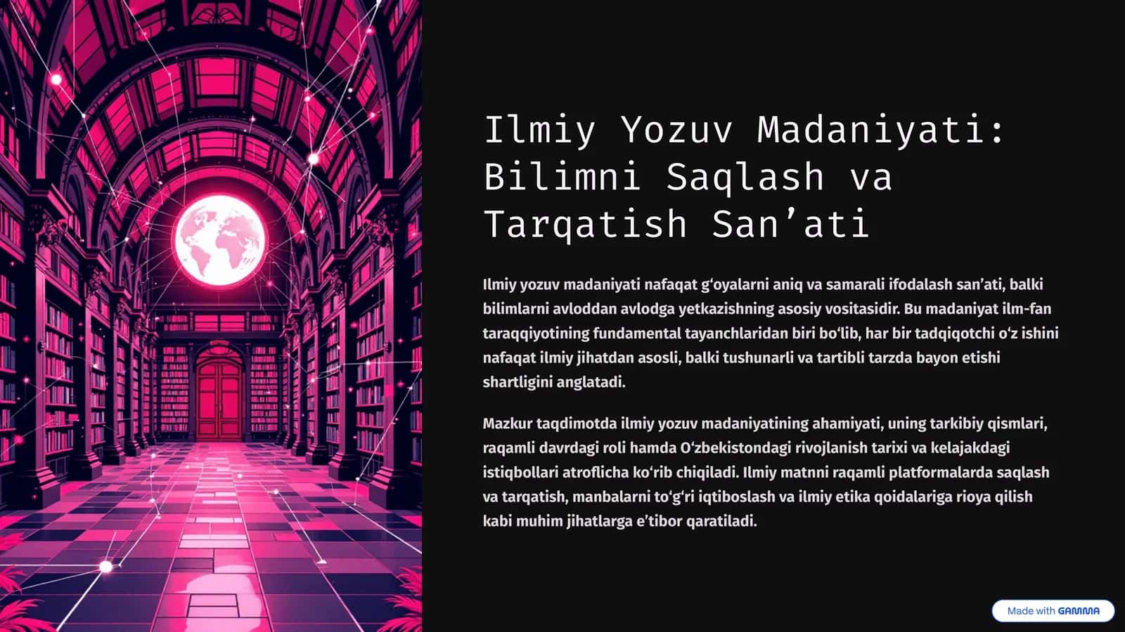 Ilmiy Yozuv Madaniyati: Bilimni Saqlash va Tarqatish San’ati 1