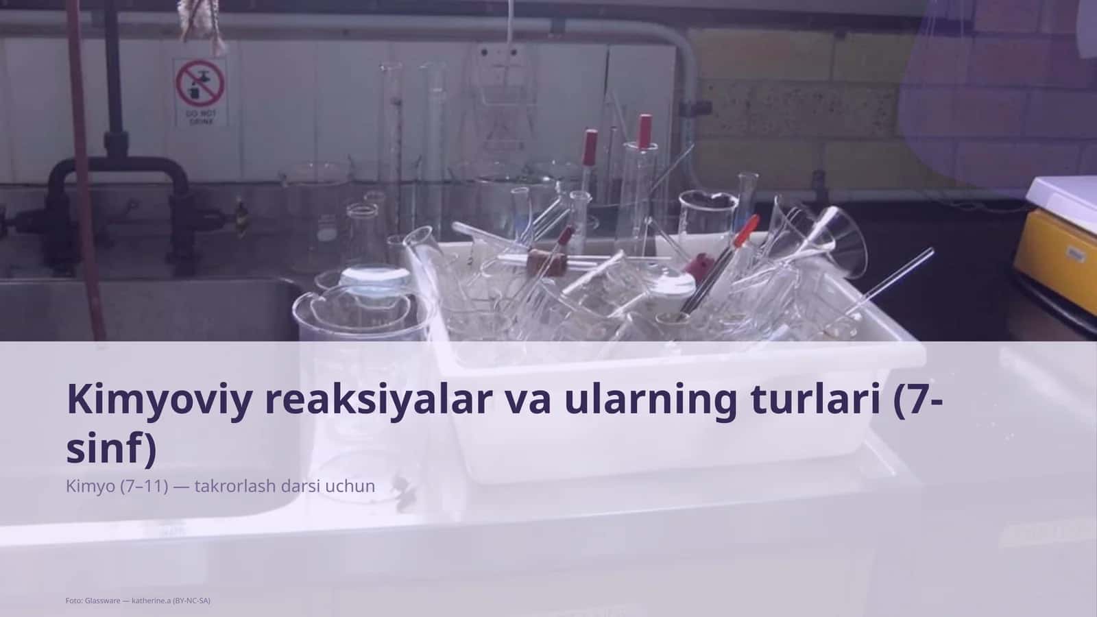 Kimyoviy reaksiyalar va ularning turlari (7-sinf) 1