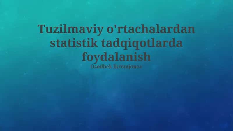 Struktural o'rtachalar: Ta'rif va Mohiyat 1