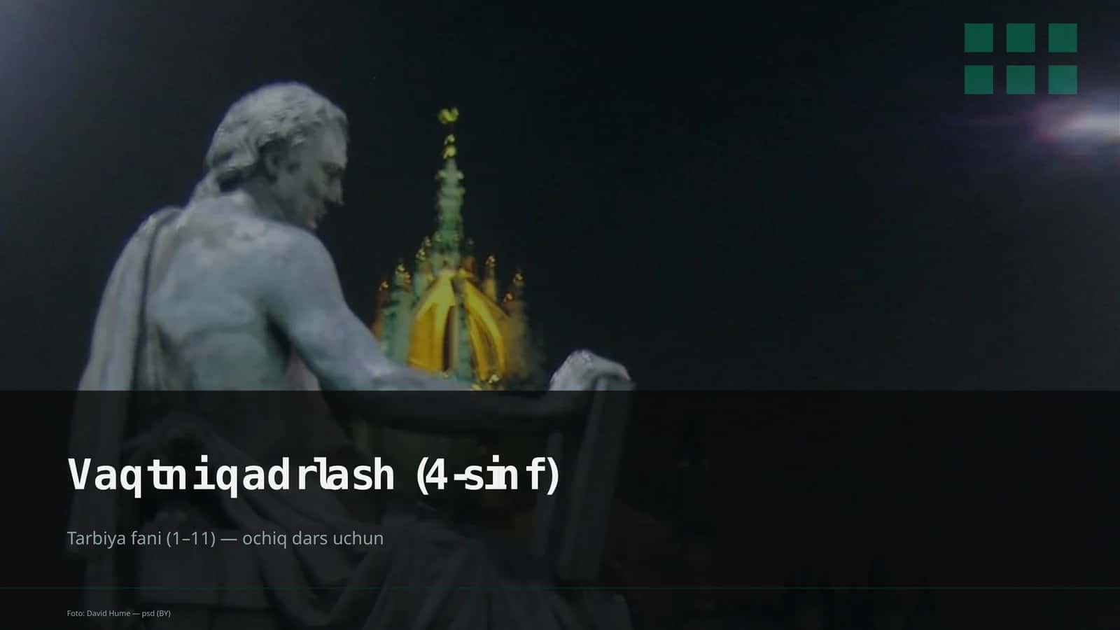 Vaqtni qadrlash (4-sinf) 1