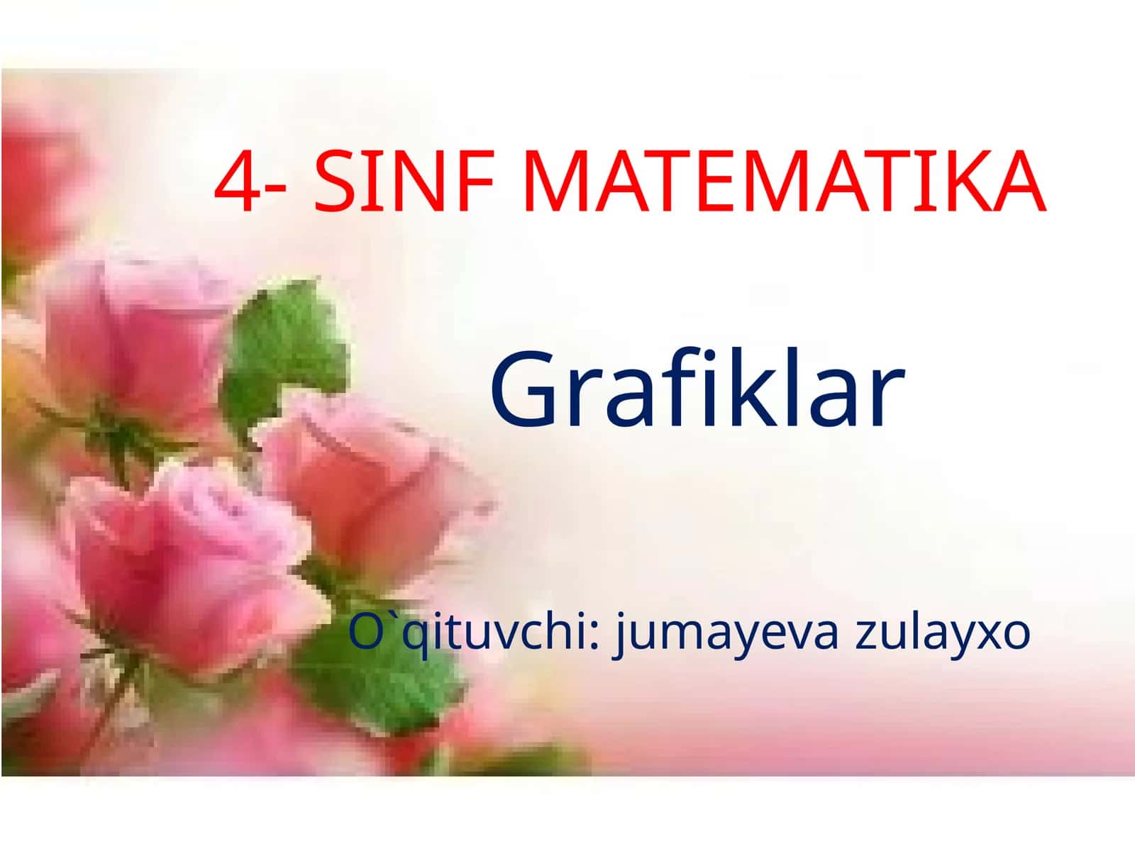 4- SINF MATEMATIKA 1