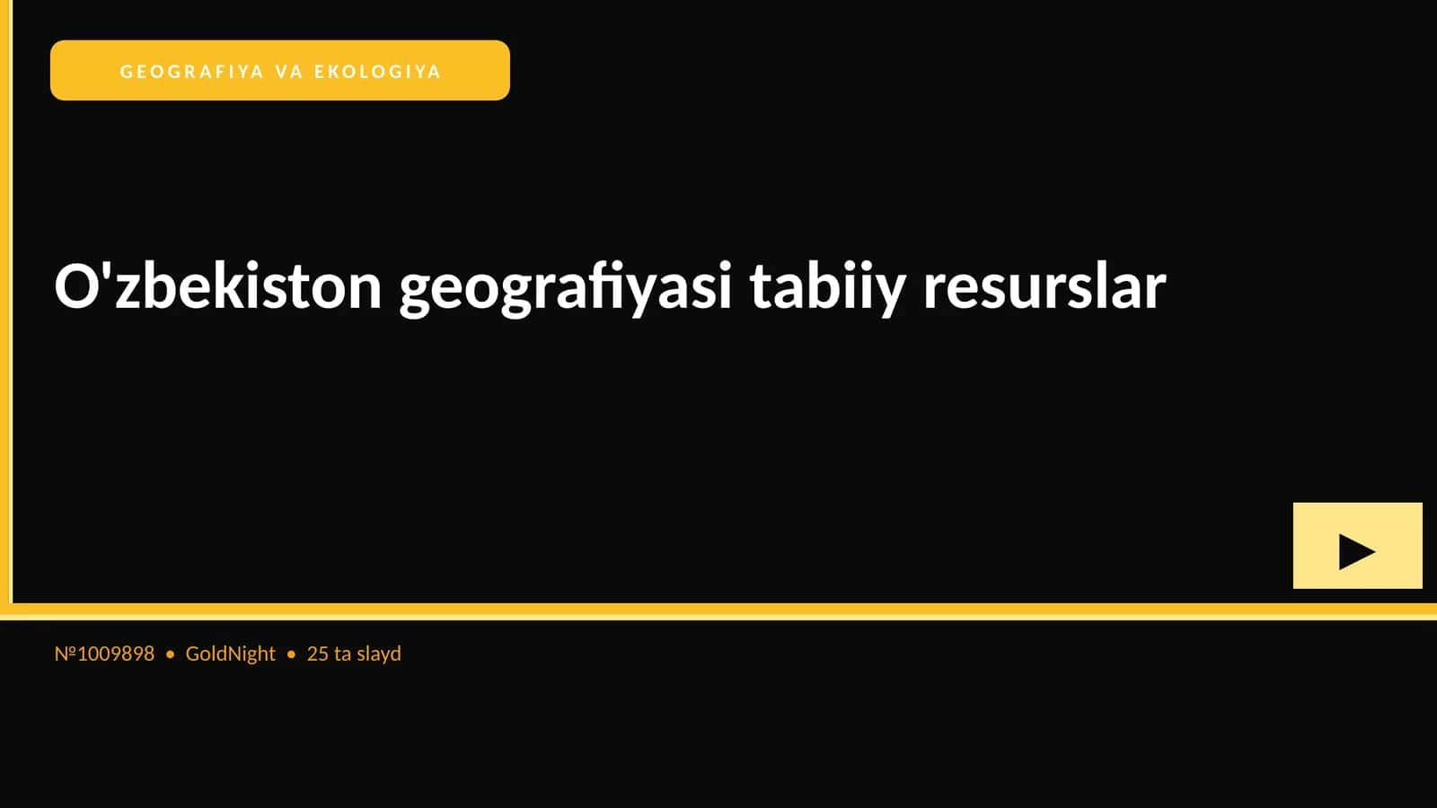 O'zbekiston geografiyasi tabiiy resurslar 1