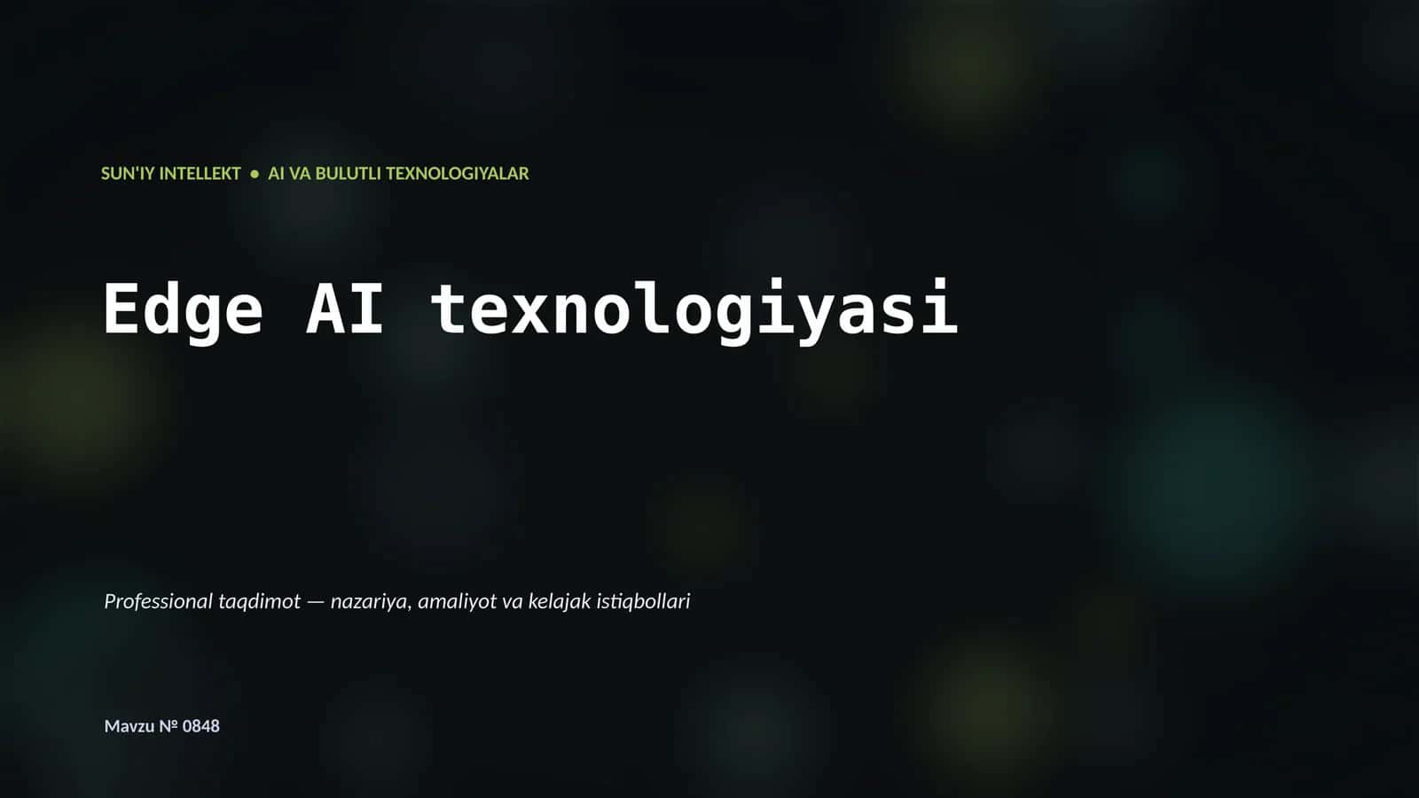 Edge AI texnologiyasi 1