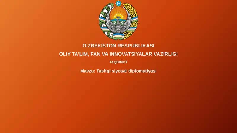 Tashqisiyosatdiplomatiyasi 1