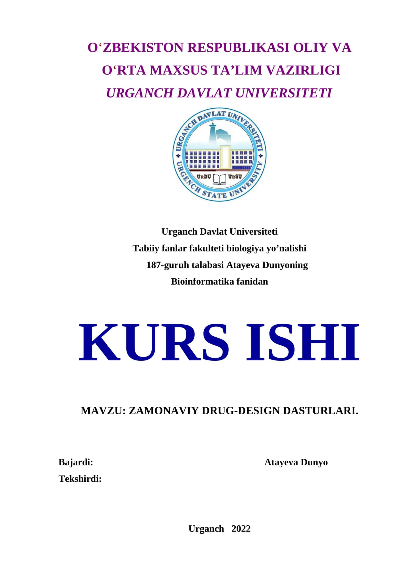 ZAMONAVIY DRUG-DESIGN DASTURLARI 1