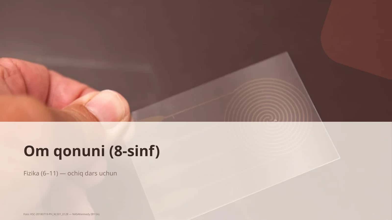 Om qonuni (8-sinf) 1