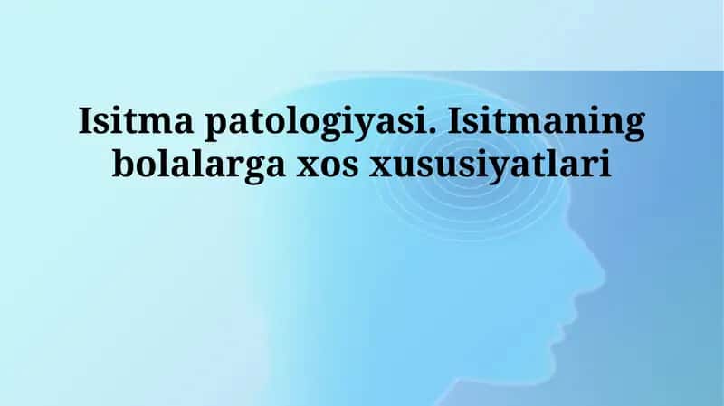 Isitma patologiyasi 1