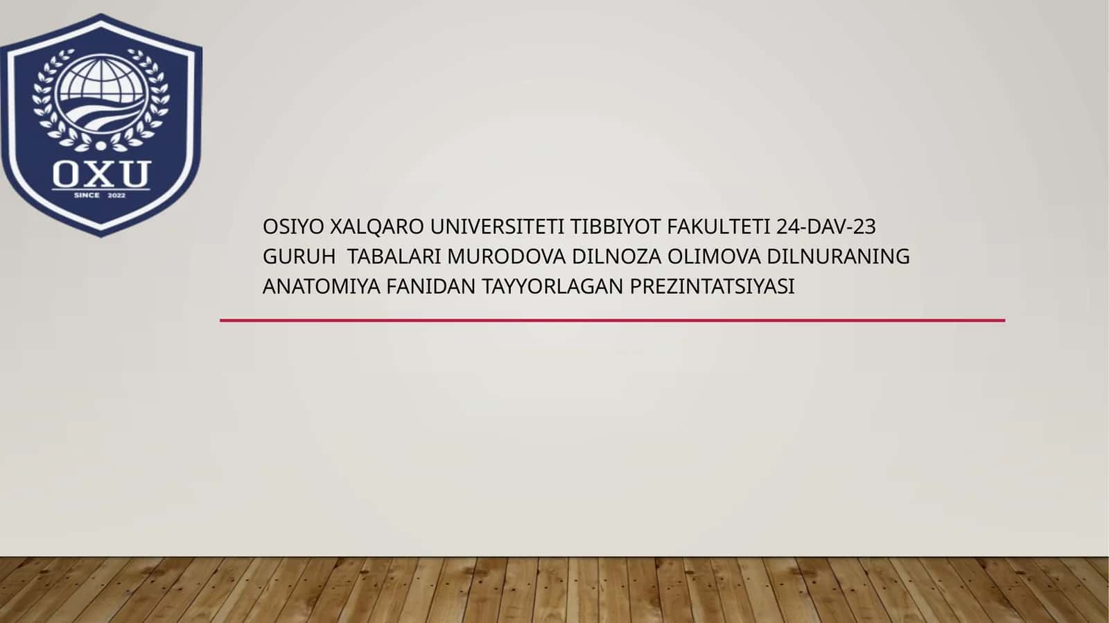 Tishlar ontogenezi 1