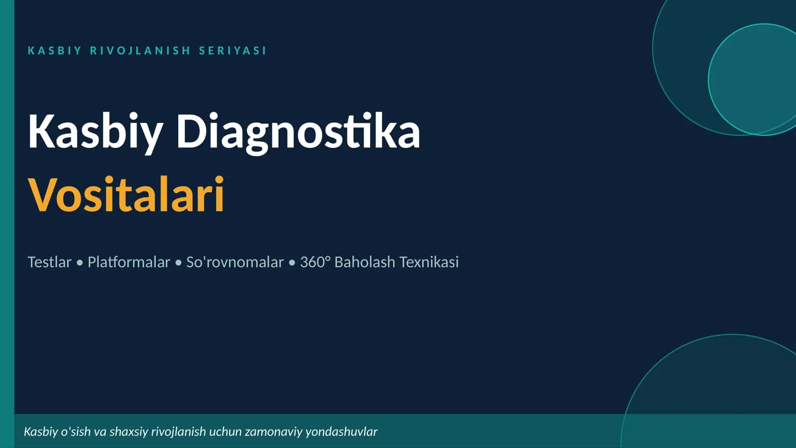 Kasbiy Diagnostika Vositalari 1