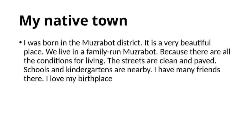 My native town 1