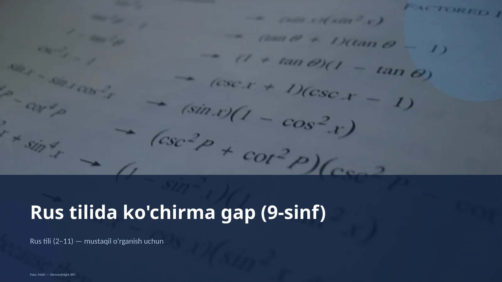 Rus tilida ko'chirma gap (9-sinf) 1