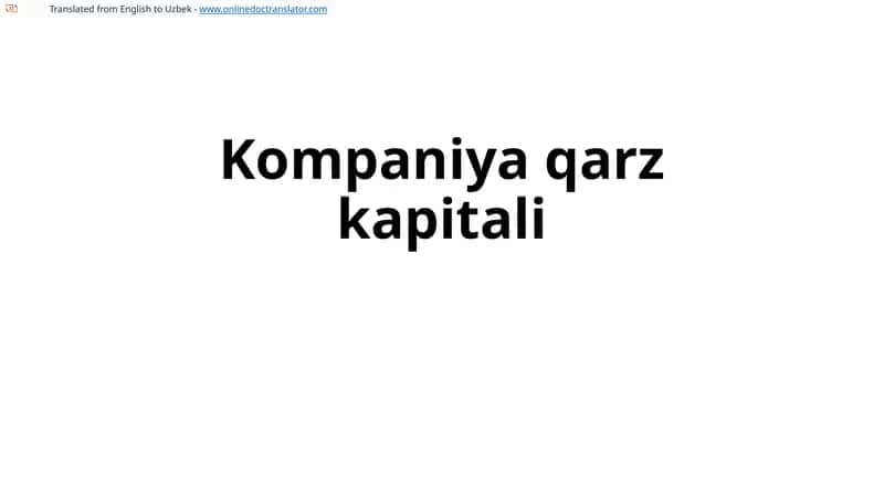 Kompaniyaqarzkapitali 1