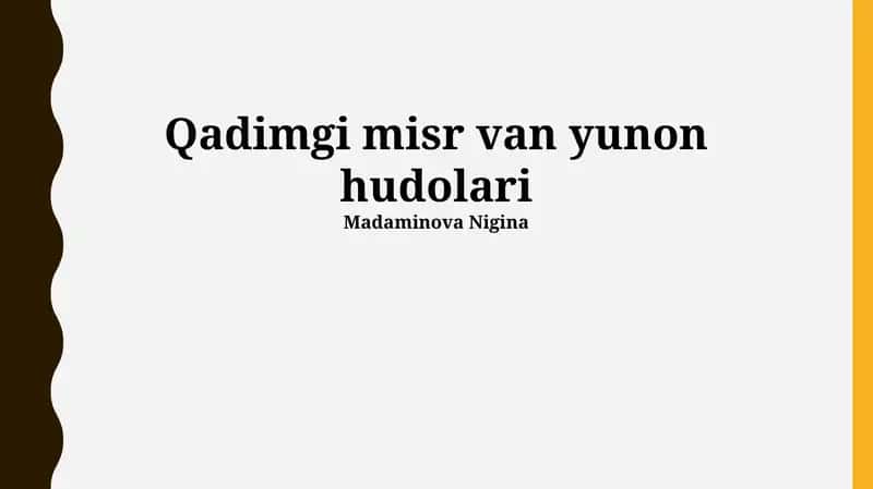 Qadimgi misr van yunon hudolari 1