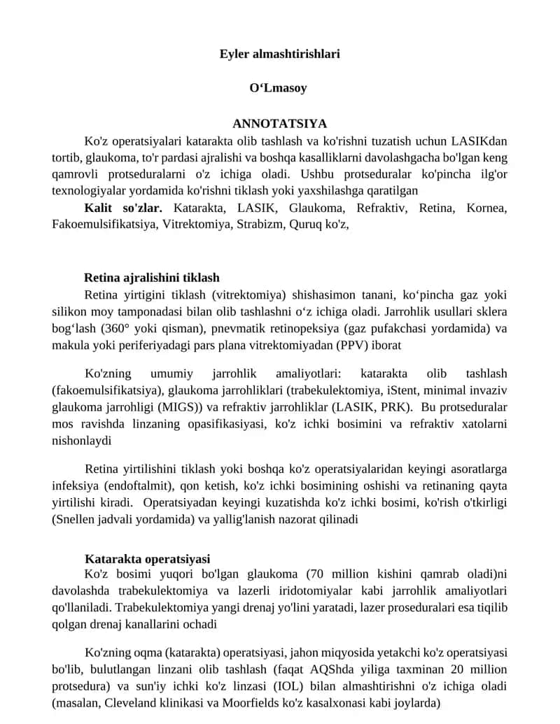 Retina yirtigini tiklash 1