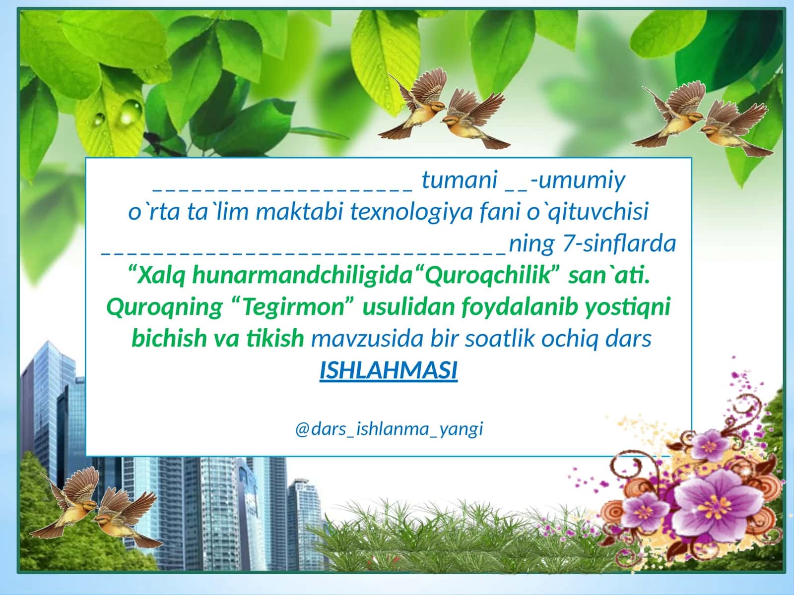 Xalq hunarmand chiligi 1