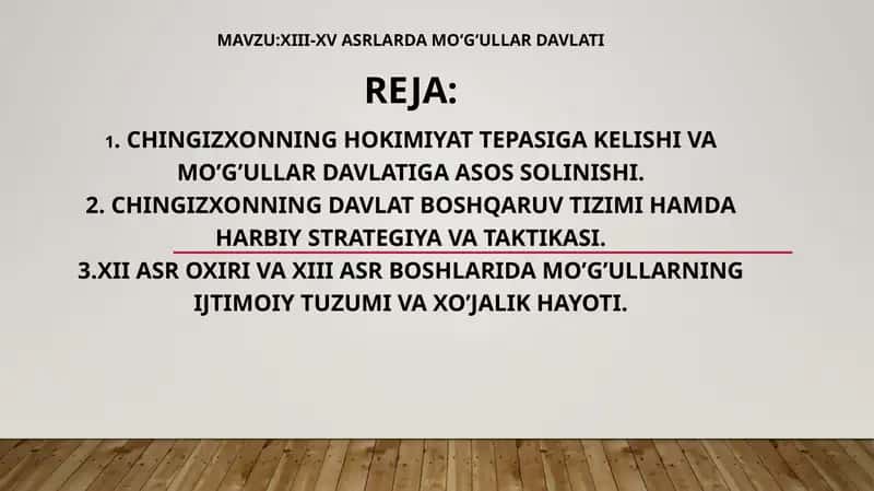 XIII-XV asrlarda Mo‘g‘ullar davlati 1