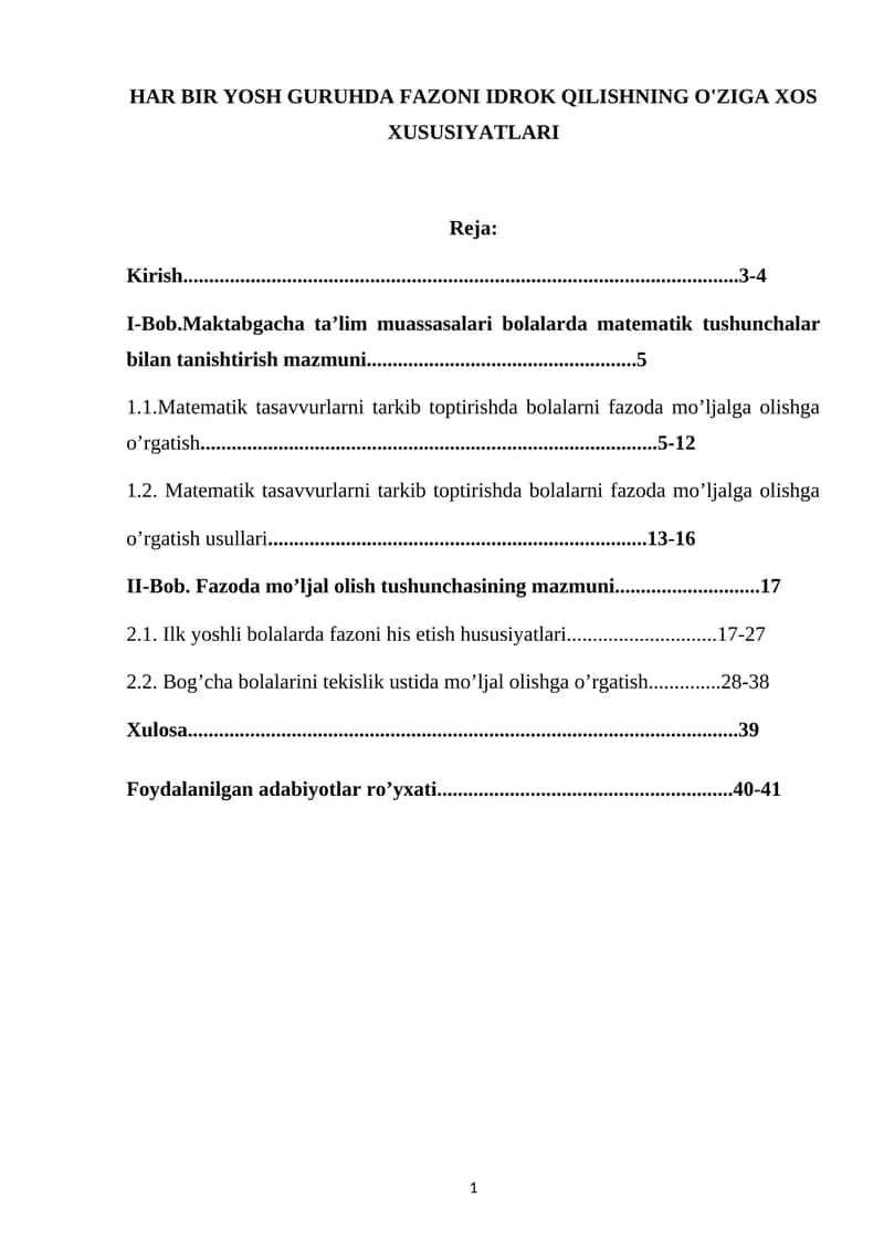 Insonning fazoda mo'ljal olishi 1