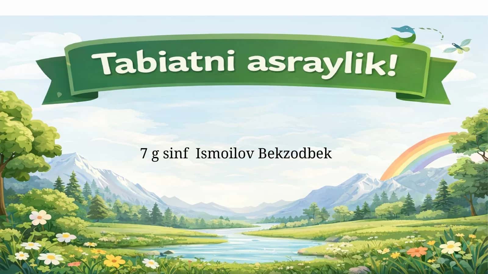 Tabiatni asraylik 1