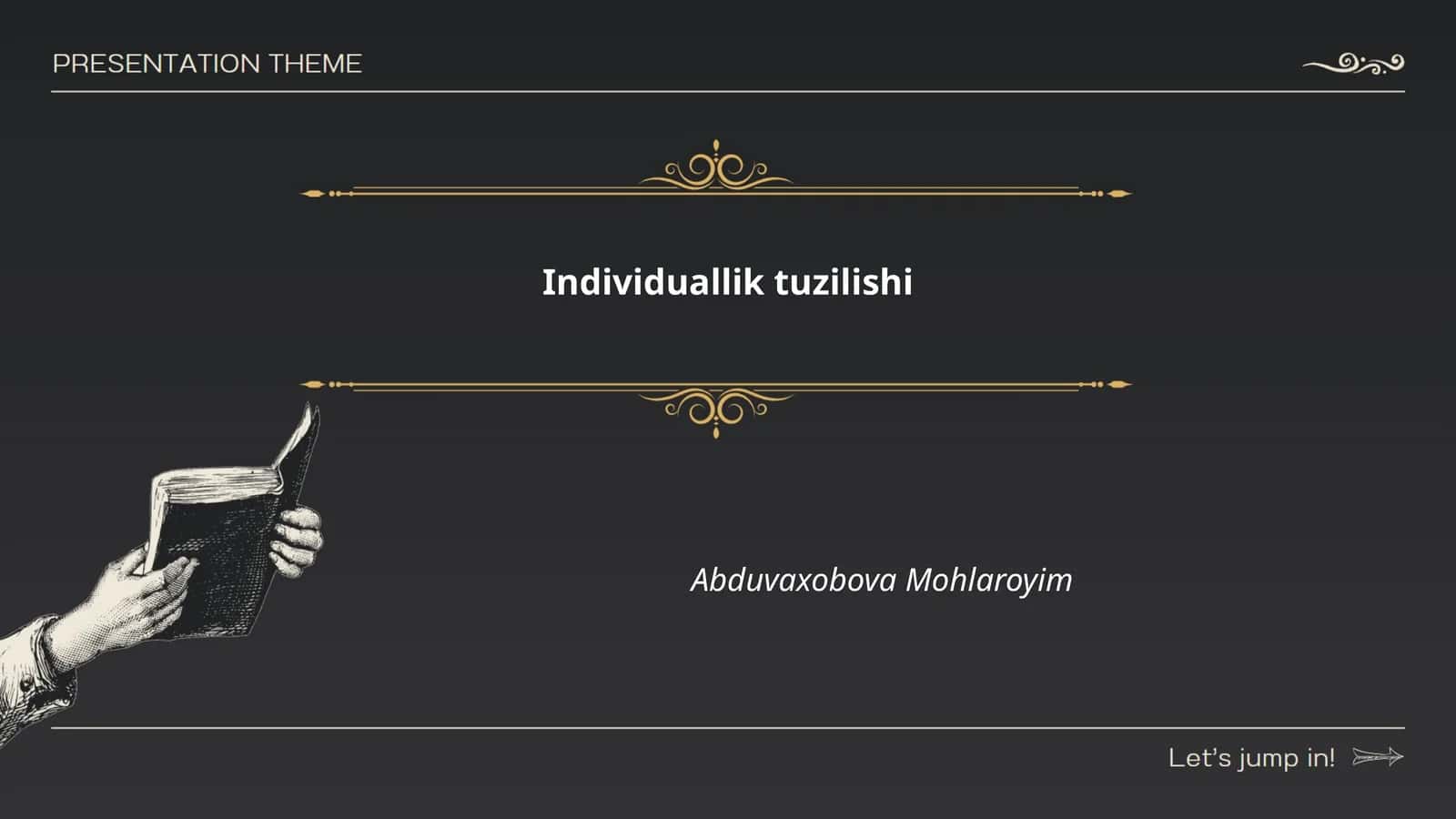 Individuallik tuzilishi 1
