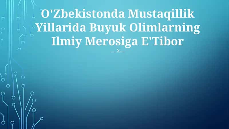 Al-Xorazmiy merosi 1