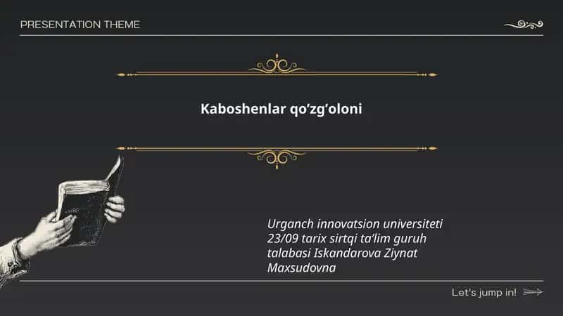 Kaboshenlar qoʼzgʼoloni 1