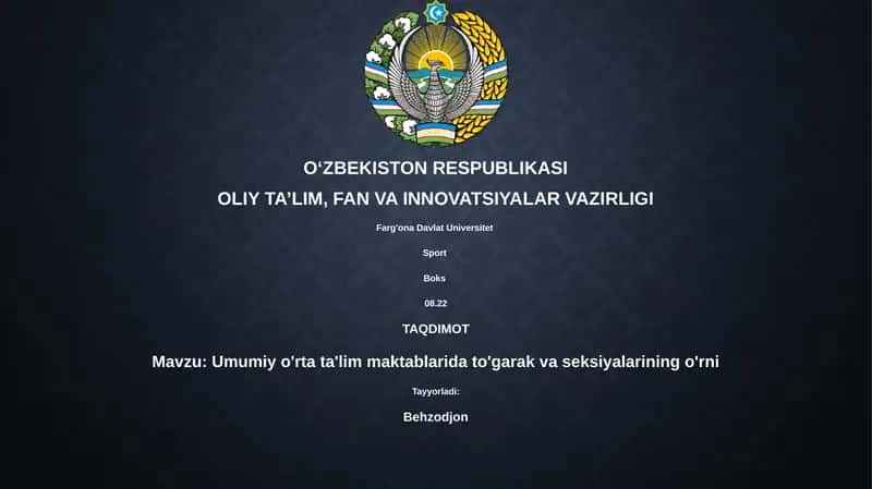 Umumiy o'rta ta'lim maktablarida to'garak va seksiyalarining o'rni 1