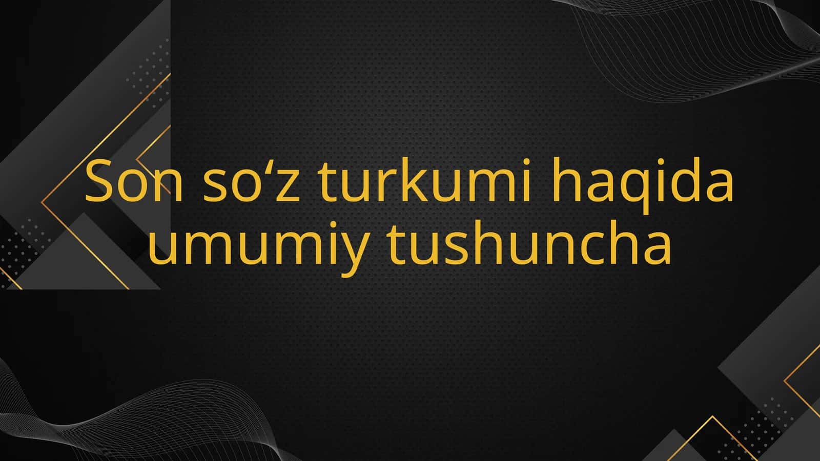 son so‘z turkumi 1