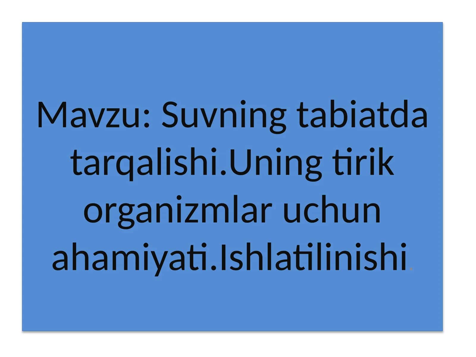 Suvningtabiatdatarqalishi 1