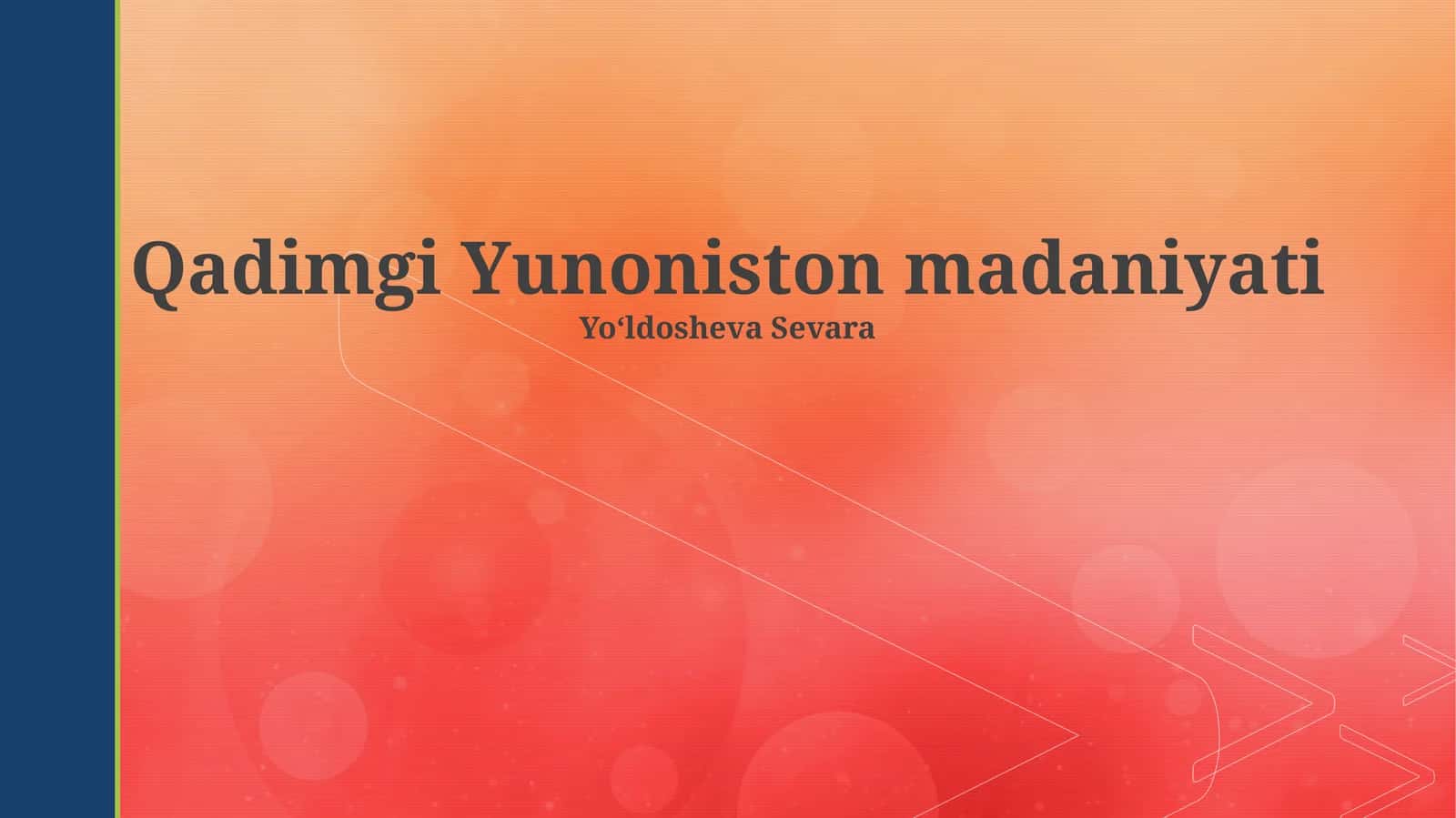 Qadimgi Yunoniston madaniyati 1