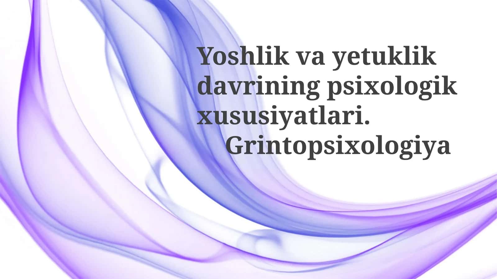 Yashil Psixologiya Qo'llanmalari 1