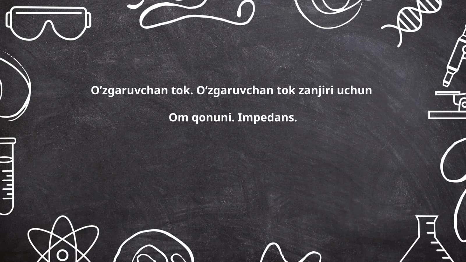 O'zgaruvchan tok 1