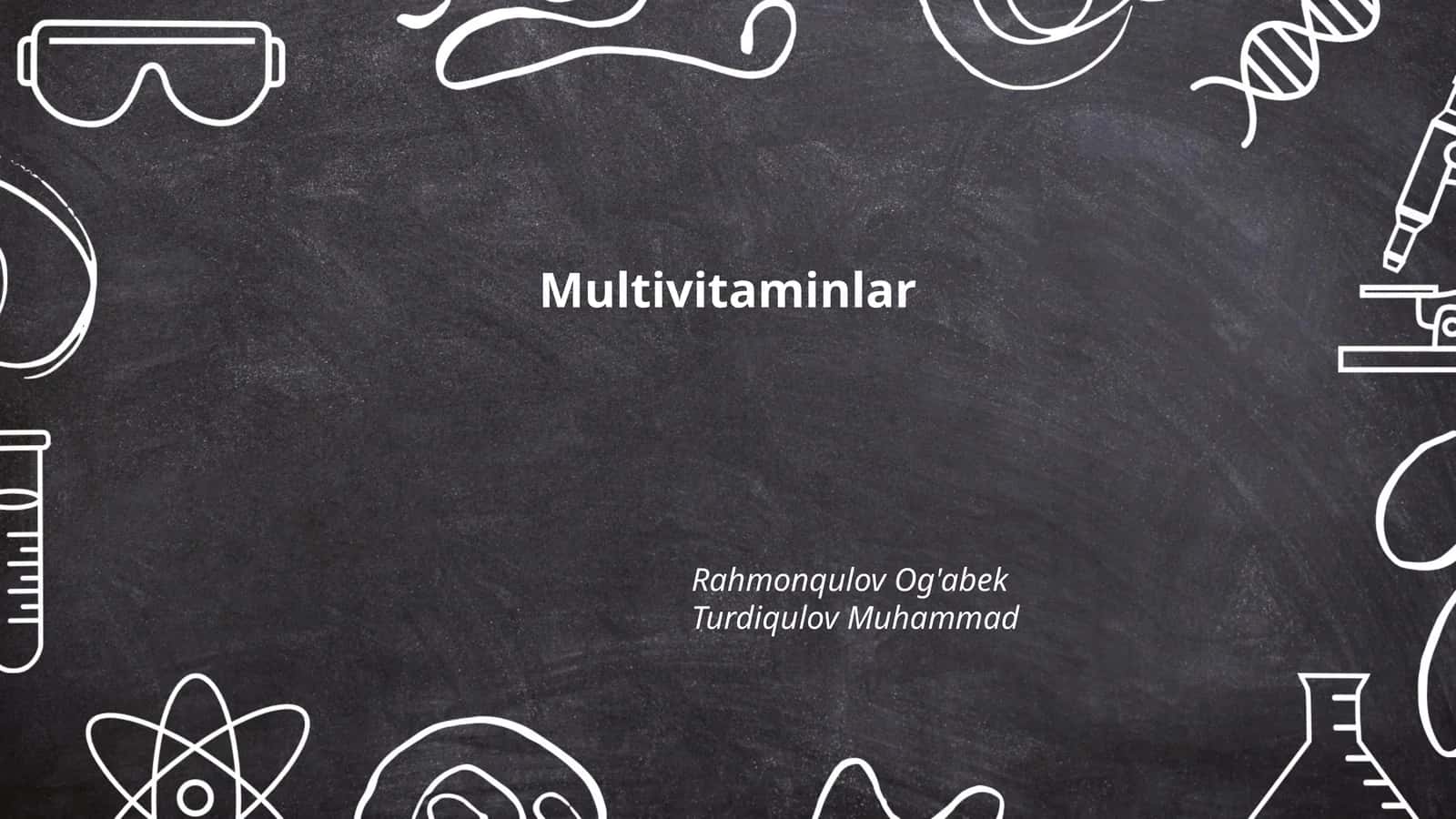 Multivitaminlar 1