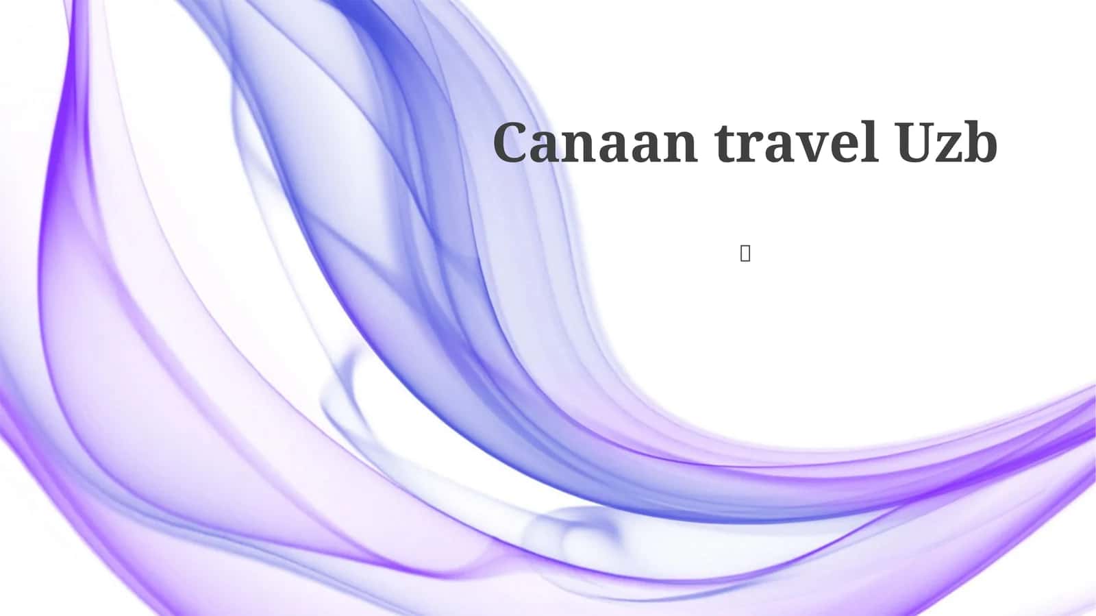 Canaan Travel Uzb 1