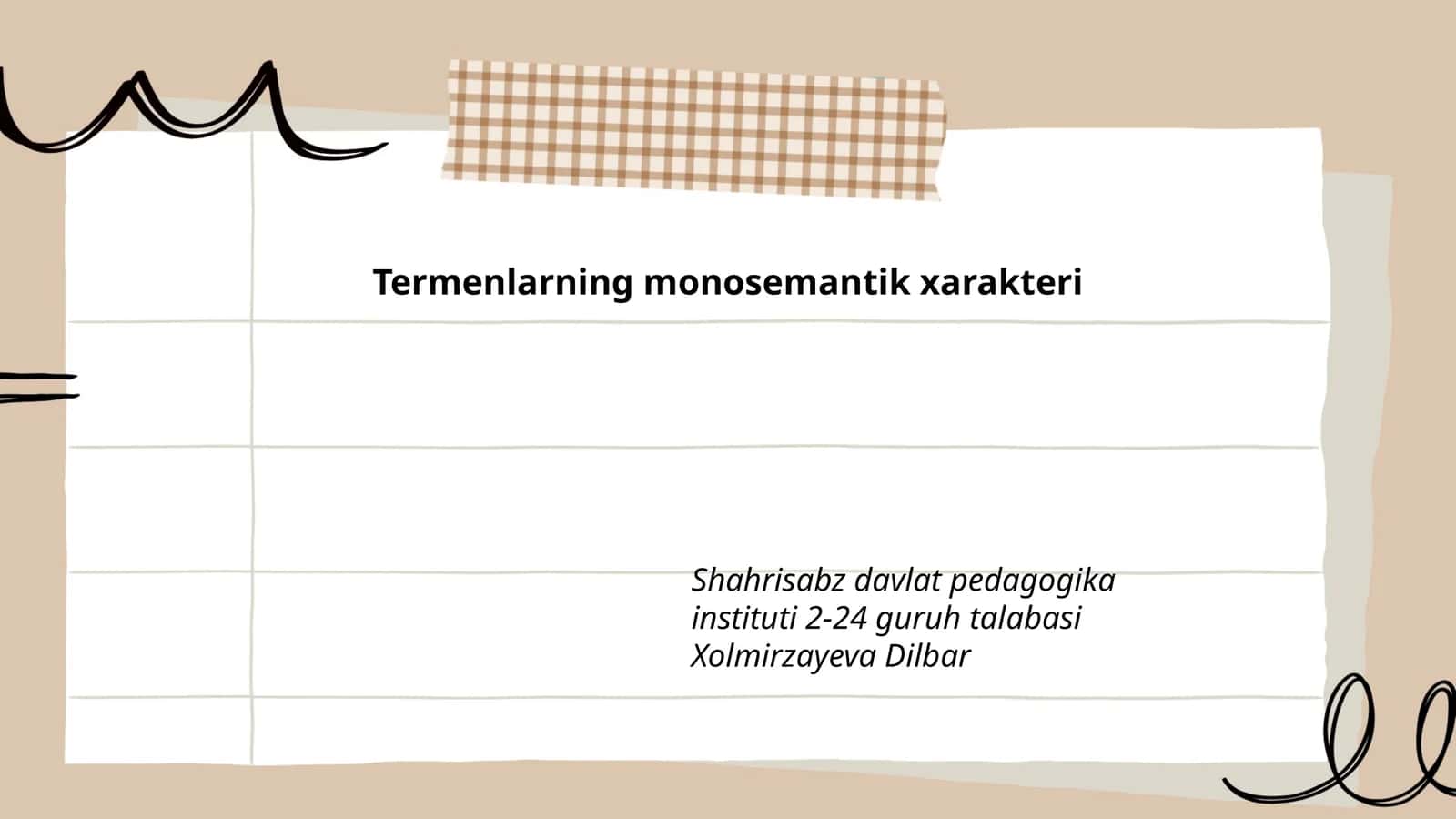 Termenlarning monosemantik xarakteri 1