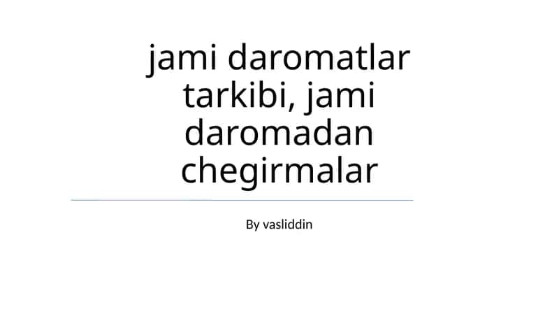 Umumiy daromaddan chegirmalar 1